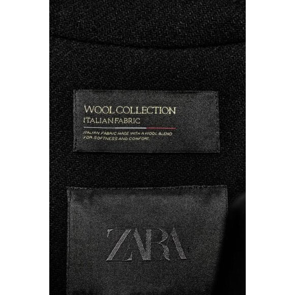 ZARA ZW COLLECTION LIMITED EDITION WOOL BLEND CAPE COAT - Picture 10 of 10